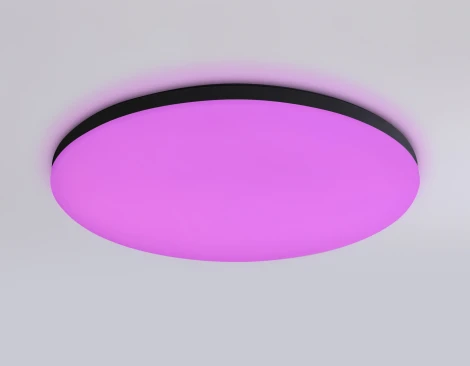 Потолочный светильник RGB круглый светодиодный с пультом и управлением смартфоном Ambrella ORBITAL FZ2004 (220V, умный дом - Алиса, Tuya Smart, Алекса, Smart Home, круглые, IP54)