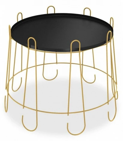 Столик кофейный Sheffilton SHT-CT6-2 золото/черный муар от фабрики Sheffilton