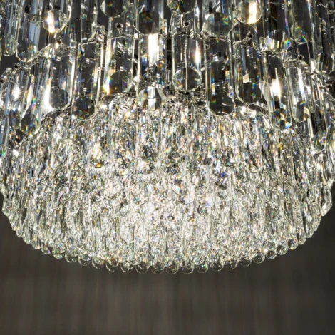 Подвесная люстра каскадная Divinare Bellatrix 3510/02 SP-18 (220V, хрусталь, на тросе)