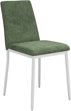 Стул DikLine 270 SB1 зеленый, ножки белые арт.00-00077172