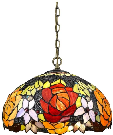 Подвесная люстра Velante 828-806-02 (220V, на цепи, цветы, круглые)