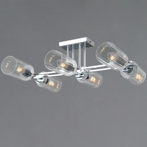 Потолочная люстра на штанге ILLUMICO IL0780-6CSQ-25 CR NAPLES (220V)