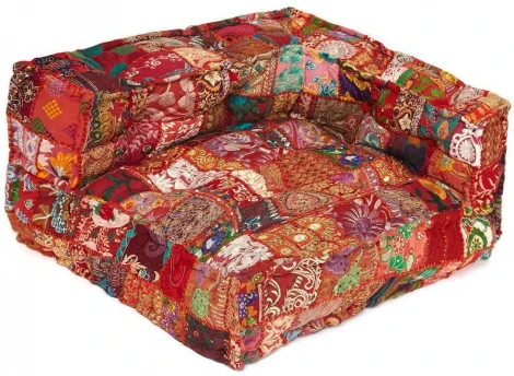 Модуль мягкий угловой Secret De Maison GIPSY (mod. 10201) этнический красный (cotton patchwork)
