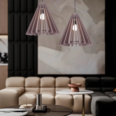 Подвесной светильник ST Luce Sentito SL3002.403.01 Черный/Бежевый E27 1*60W (220V, на проводе)