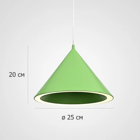 Подвесной светильник светодиодный Woud Annular D25 Bright Green By ImperiumLoft Contour (220V, на проводе)