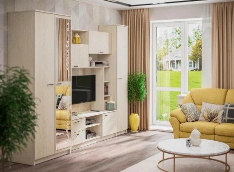 Готовая гостиная Woodville Артизан-11 сосна карелия / сосна карелия 507395