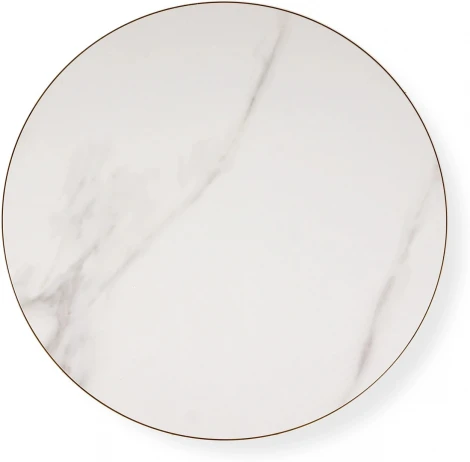 Столик журнальный Macos mid (Керамика/Белый,Золотой) ОГОГО Обстановочка! арт.888825