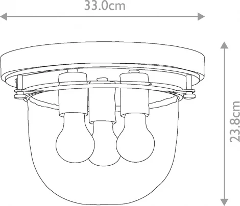 Потолочный светильник круглый Quoizel Whistling QZ-WHISTLING-F-PC (220V, круглые, IP44)