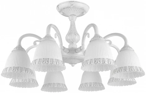 Потолочная люстра на штанге Arte Milano AM347410 347410/8 WT+SL (220V)