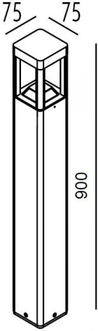 Наземный фонарь Oasis Light BRISBANE LED W61846-900 R