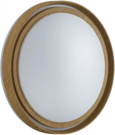 Настенно-потолочный светильник Sonex Rux Wood 7640/DL BASICA SN пластик/корич. под дер. LED 48Вт 4000K D390 IP43 (220V, круглые)