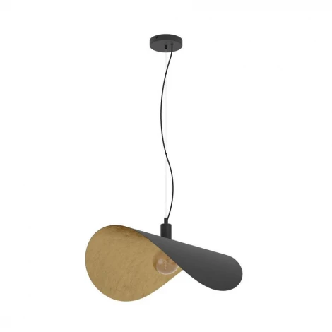 Подвесной светильник Eglo Saceda 390429 1X60W(E27) сталь, черный, золотой