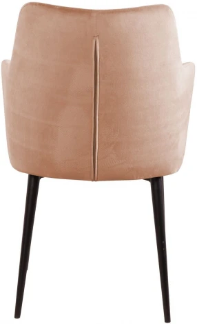 Стул с подлокотниками Top Concept Hunt, бархат бежевый 5 / черный конус