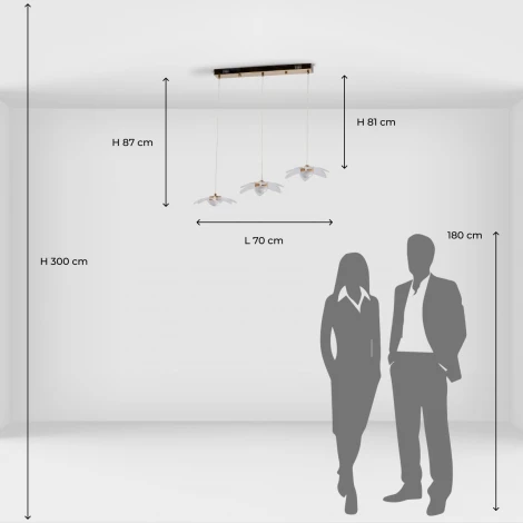 Подвесной светильник De City Оскар 510014503 (LED, 220V, на проводе, цветы)