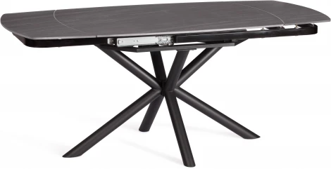 Стол обеденный Winston/Винстон Tetchair (Керамика,Металл/Серый,Черный) арт.21857