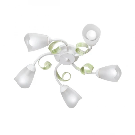 Потолочная люстра Vitaluce V3870-0/5PL (220V, листья, круглые)