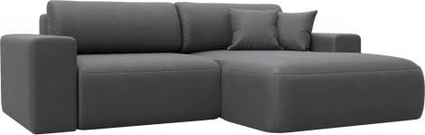 Диван угловой Лига-036 НПБ Классик правый угол Лига Диванов (Замша) арт.127741