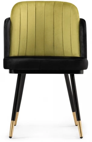 Стул Woodville на металлокаркасе Penelopa black / hakki / black / gold 15418