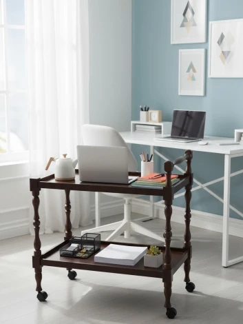 Стол сервировочный Бридж средне-коричневый Mebelik 002096