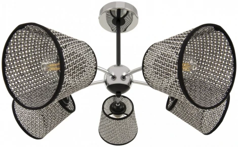 Потолочная люстра на штанге Arte Milano Napoli-320007 320007/5 CR.BK (220V)