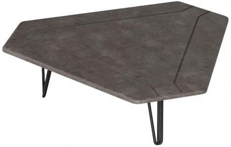 Стол журнальный Калифорния ТЕТ 250 серый бетон от фабрики Калифорния