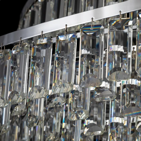 Подвесная люстра Citilux Naiad CL315191 (220V, хрусталь, подвески, на цепи)