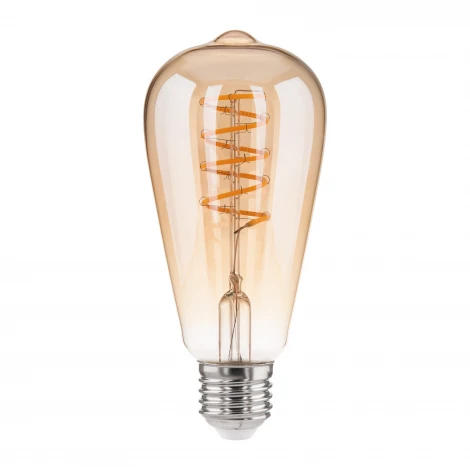 Лампочка светодиодная филаментная диммируемая прозрачная/желтая груша E27 5W Elektrostandard Dimmable F BLE2746