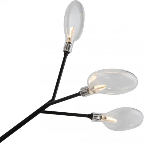 Люстра подвесная Florencia FR5049PL-27B (220V, на тросе, лепестки)