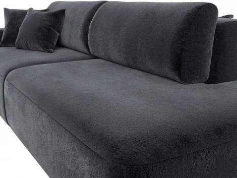 Диван прямой Лига-036 НПБ Модерн подлокотник слева Лига Диванов (Велюр) арт.127723L