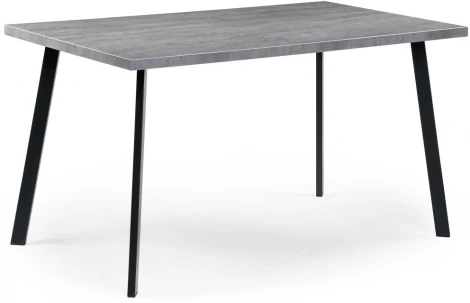 Стол Notta Тринити Лофт 140 25 мм бетон / черный матовый 489619