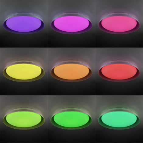 Потолочный светильник RGB круглый светодиодный с пультом Citilux Mega CL752451G (220V, круглые)