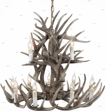 Подвесная люстра ST Luce Corna SL154.703.12 (220V, на цепи, подсвечник, свеча, рога)