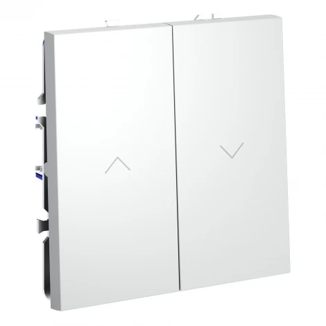 Выключатель встраиваемый Voltum S70 для жалюзи 10А, (белый матовый)