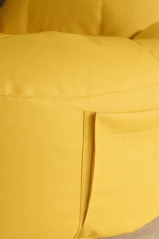 Кресло Dreambag Комфорт Желтое ЭкоКожа (Классический) 3711501