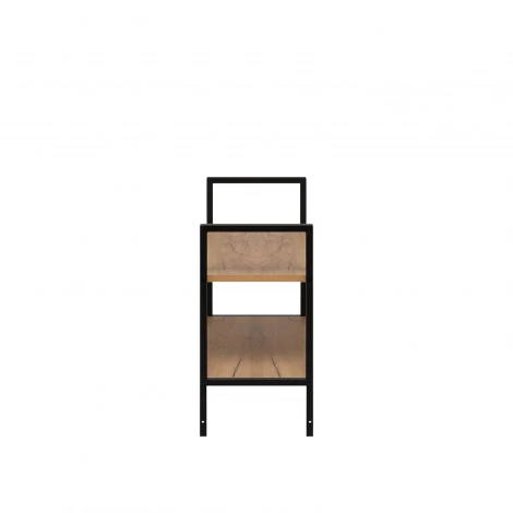 Стеллаж Leset Стилвуд 22 широкий, 2 полки 4687207095761 Металл, Черный