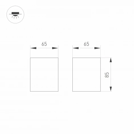 Накладной точечный светильник Arlight 031855