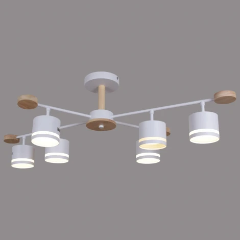 Потолочная люстра на штанге Reluce 78730-0.3-06 GX53 WH+WOOD