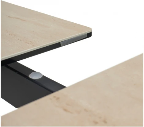 Стол CREMONA 140 TL-142, испанская керамика/ черный каркас, ®DISAUR