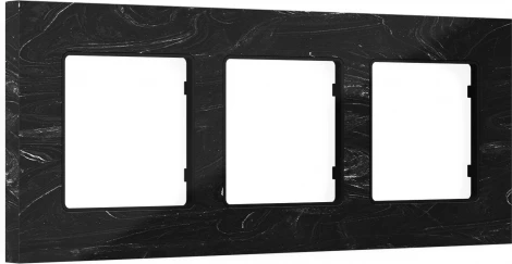 Рамка Ambrella Volt ALFA Grand (Черный мрамор) 3-ая AF930703