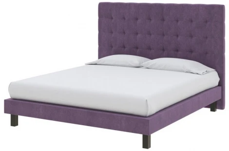 PROxSON Кровать Madrid Boxspring Lift (Ткань: Велюр Лофти Слива) 90x200