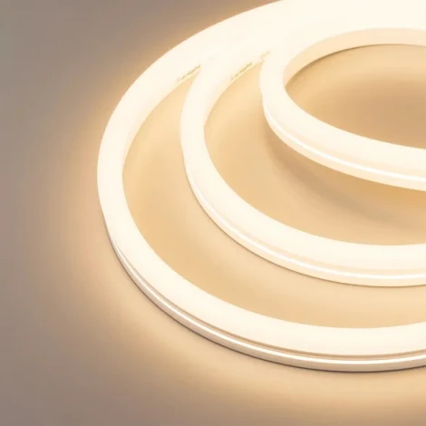 Светодиодная лента герметичная MonLIGHT-SIDE-X336-12x24mm 230V Warm3000 (11 W/m, IP65, 50m, wire x1) (Arlight, Грибовидная форма) 051904