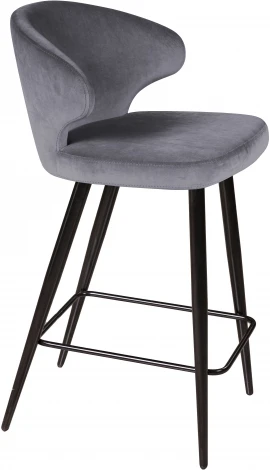 Стул полубарный Richard, бархат серый 27 Top Concept RICHARD 80764