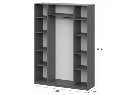 Шкаф Даиго с антресолью 160 СВ-Мебель Стеклянников Woodville 676152