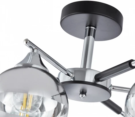 Потолочная люстра на штанге Arte Milano Napoli-9354 339354/6 CR+BK (220V)