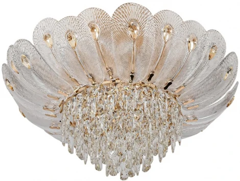 Потолочная люстра Odeon Light Paroti 5048/11 золото/прозрачный/янтарный/металл/хрусталь/стекло E14 11*40W