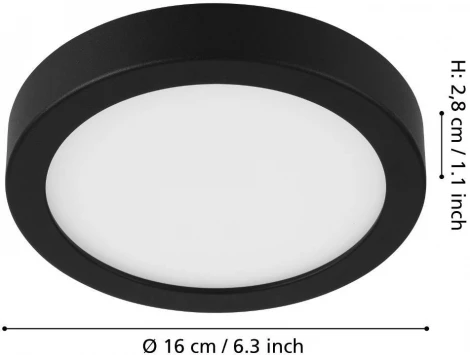 Потолочный светильник круглый светодиодный Eglo FUEVA 5 900581 (220V, круглые)