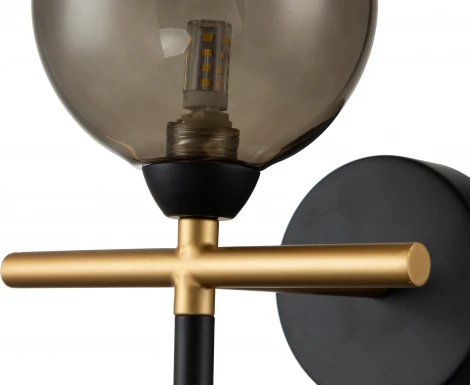 Бра настенное Piano V000170 (11021/1W Smoke) (220V, шар)