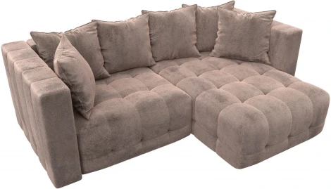 Диван угловой Лига-052 НПБ угол универсальный Лига Диванов (Велюр) арт.128797