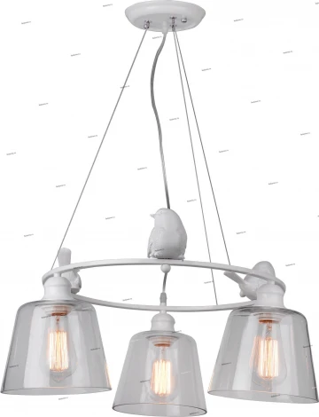 Подвесная люстра Arte Lamp Passero A4289LM-3WH (220V, на тросе, птички)
