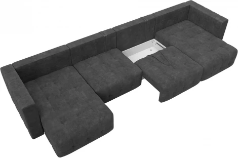 Диван П-образный Лига-052 НПБ Лонг Лига Диванов (Велюр) арт.128853